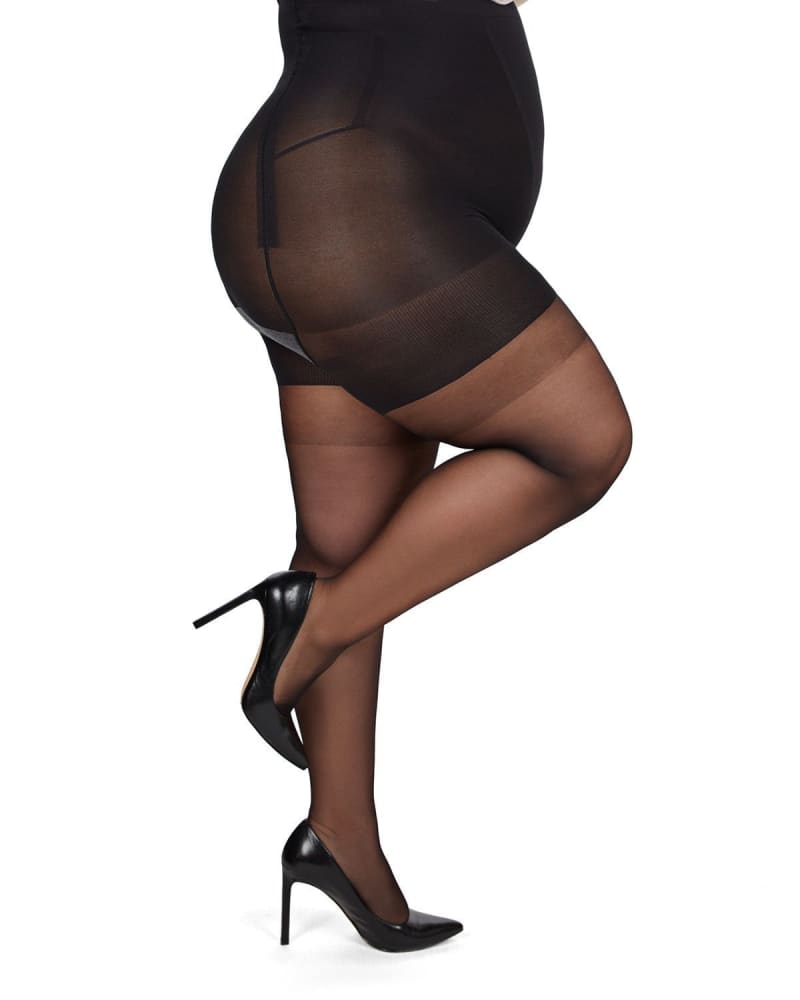 Plus size sheer black tights deals